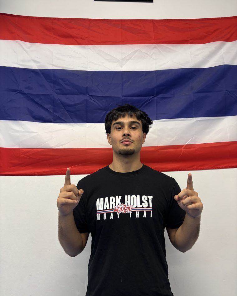Coach Anas in a Muay Thai shirt at Gracie Barra Manotick