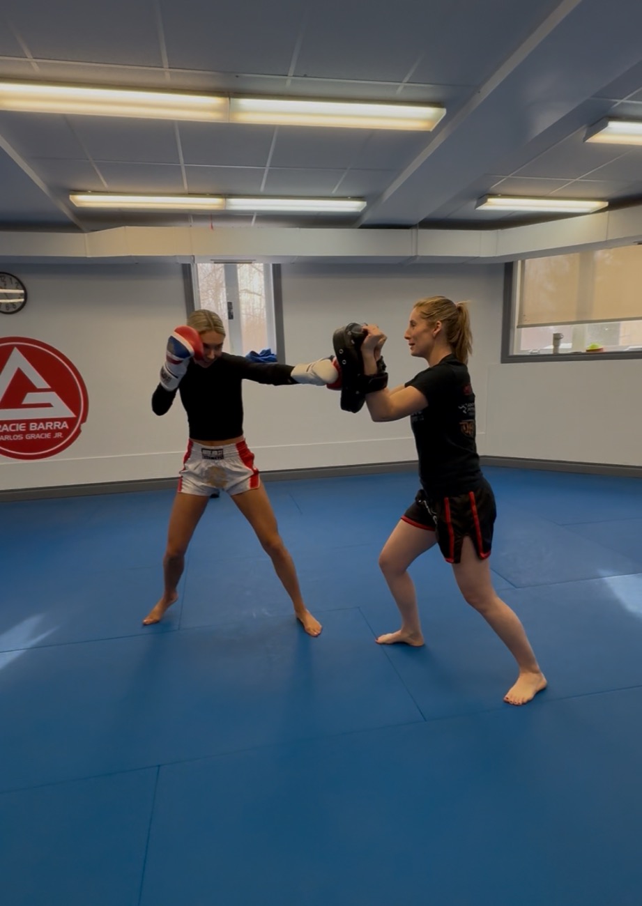 Muay Thai pad work at Gracie Barra Manotick